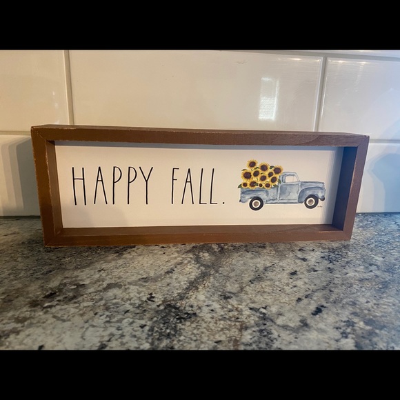 Rae Dunn Happy Fall Plaque - Picture 1 of 2